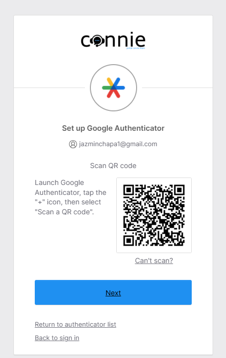 QR Code Scanning in Connie Portal